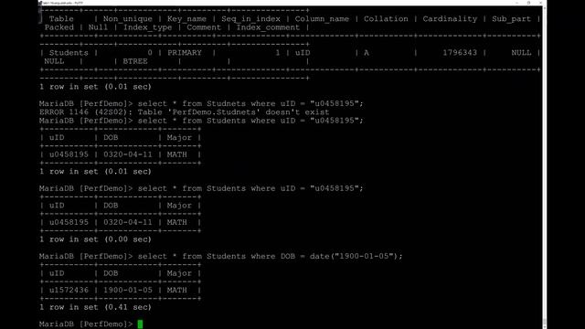 Database Systems (Spring 2020) - Lecture 20 Part 3 - Index Performance Demo смотреть онлайн