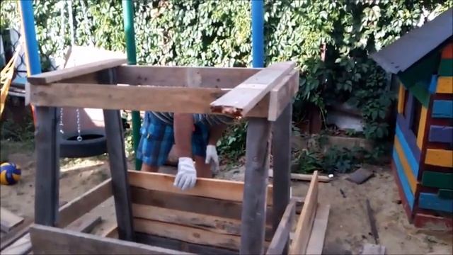 машинка из поддонов для детской площадки смотреть онлайн