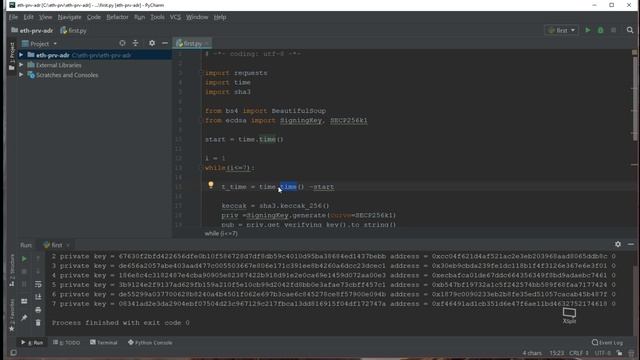 04 - Generate Ethereum Prv Key and Addr with Python/etherscan update is in the description section смотреть онлайн