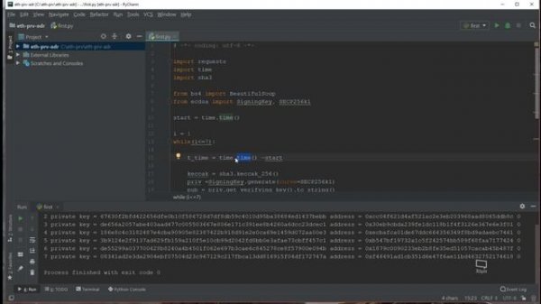 04 - Generate Ethereum Prv Key and Addr with Python/etherscan update is in the description section