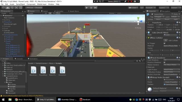 Постоянная генерация мира [Бесконечный раннер] Unity 5 смотреть онлайн