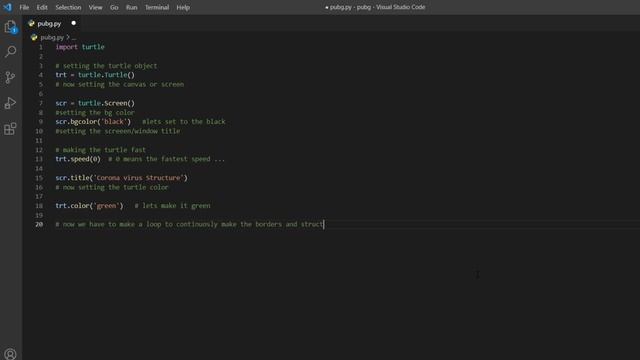 Draw Coronavirus Logo with Python Turtle Source Code | Python Turtle #1 смотреть онлайн