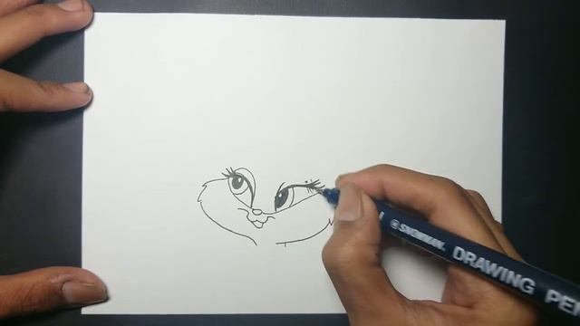 How to Draw Lola Bunny Face - Looney Tunes Characters смотреть онлайн