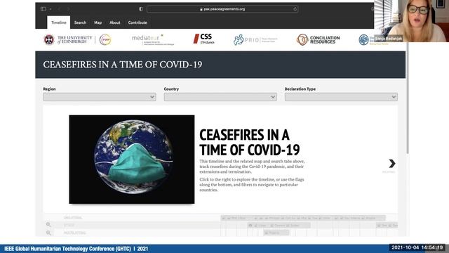 Visualising conflict ceasefires data over COVID-19 infection rates смотреть онлайн