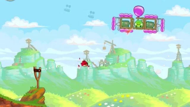 Angry Birds Classic - Red's Mighty Feathers Level 4 F-4 3 Star Walkthrough смотреть онлайн