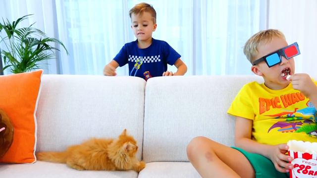 Vlad and Niki find a kitten смотреть онлайн