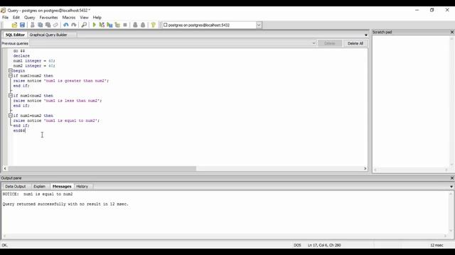Tutorial 46 - IF/ELSE in PLPGSQL смотреть онлайн