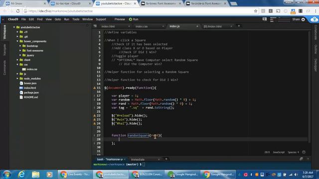 freeCodeCamp | Advanced Front End Development Projects | Tic Tac Toe | Part 4 смотреть онлайн