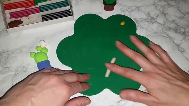DIY Кактус з пластиліну. МК. смотреть онлайн