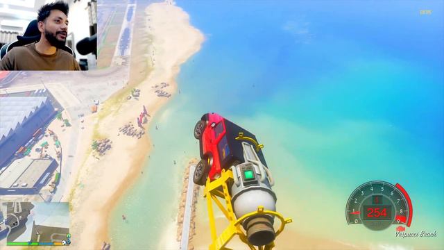 Powerful BOOSTER CARS🚀Vs MEGA RAMP JUMP💪 GTA V смотреть онлайн