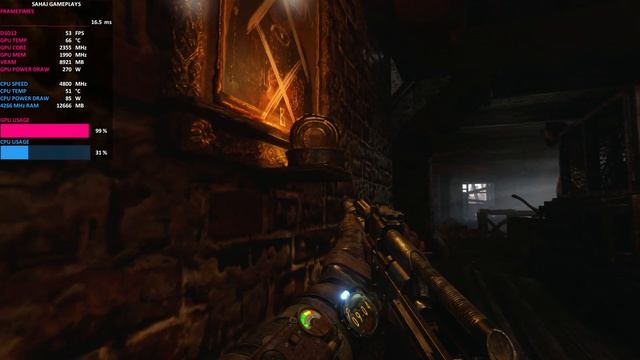 RX 6800 XT: Metro Exodus Enhanced Extreme Settings 1440p смотреть онлайн