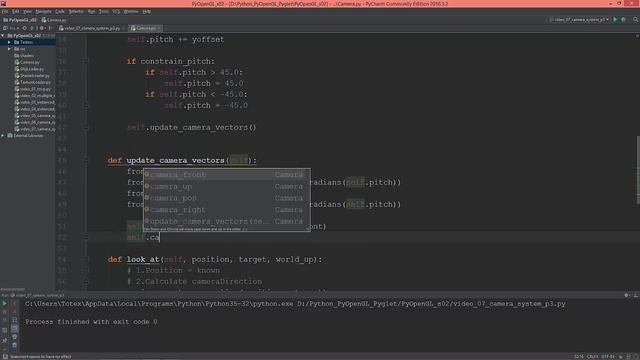 Python OpenGL and PyOpenGL - s02e07 - camera system p3 - mouselook смотреть онлайн