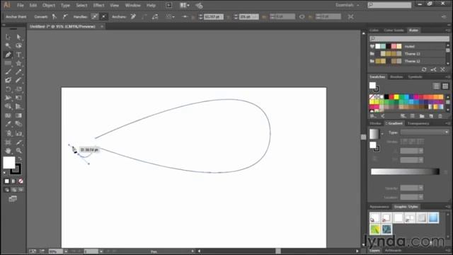 Урок #64 Рисование простых кривых в Adobe Illustrator Полный курс обучение с нуля смотреть онлайн