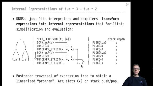 DB2 — Chapter #07 — Video #24 — Expression evaluation, threaded interpretation in PostgreSQL смотреть онлайн