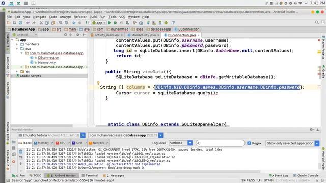 165 Android Studio SQLite Reading retrieve data смотреть онлайн