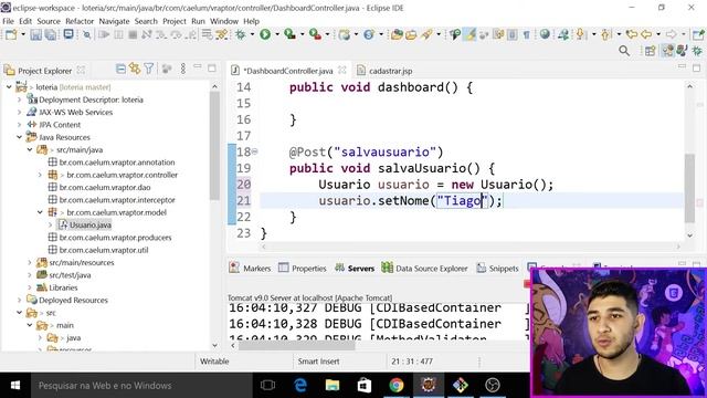 ? Projeto Jogo Loteria JAVA WEB (COM BANCO DE DADOS)!! - Aula 05 [Passando Dados do HTML para JAVA] смотреть онлайн