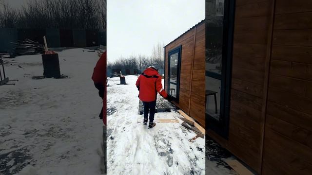 Очень стильная 8ми метровая Баня ✅?? #diy #липецк смотреть онлайн