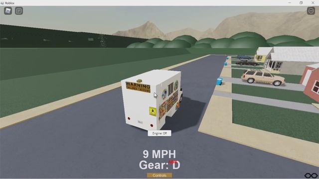 Roblox Ice cream Truck Game, Driving an Ice Cream truck around the city, with music on, No voice смотреть онлайн