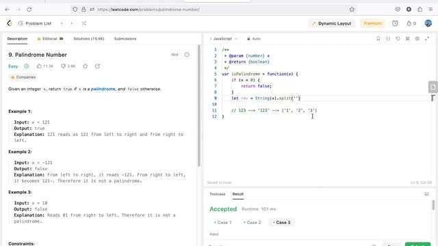 Palindrome Number - LeetCode - Javascript / Палиндром Тоо Олох Алгоритм смотреть онлайн