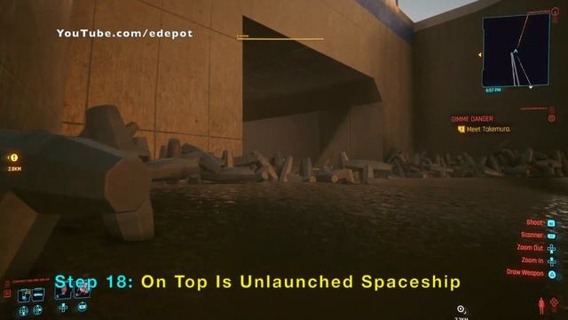Launch Spaceship in Cyberpunk 2077: Visit Launch Pad and Kujira Supercarrier смотреть онлайн