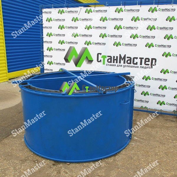 Форма для производства колодезных колец с дном КСД-15.9 смотреть онлайн