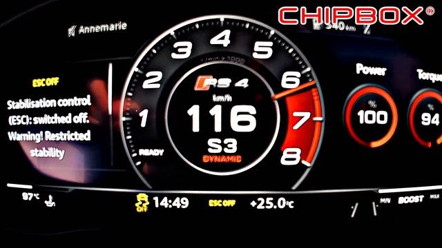 AUDI RS4 Avant Acceleration 0-180km/h by CHIPBOX® PERFORMANCE ? смотреть онлайн