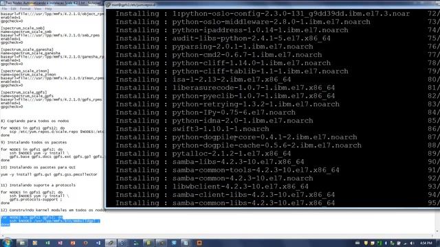 3 Instalando e Configurando Spectrum Scale смотреть онлайн