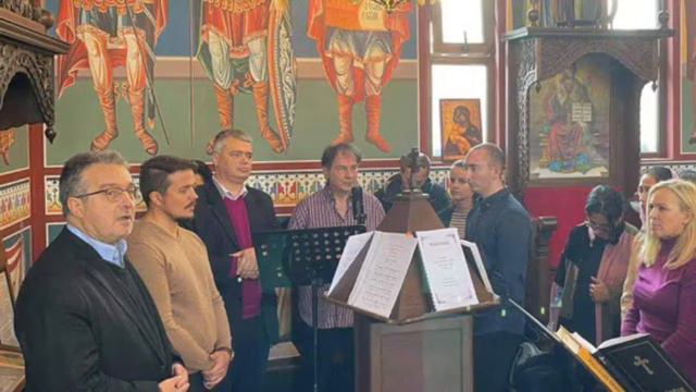 Достойно есть - Глас 5 - Патриаршеско / Храм "Рождество Христово" смотреть онлайн