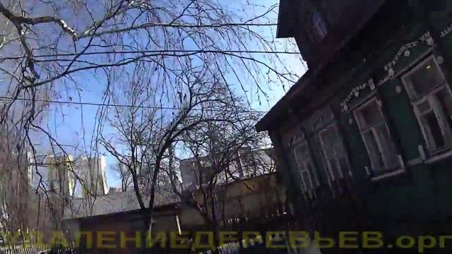 Удаление трехствольной березы в Красногорском районе. 13 марта 2015 года. смотреть онлайн