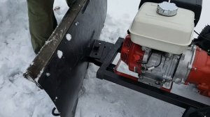 Снеговой отвал двойного действия для мотоблока мтз.