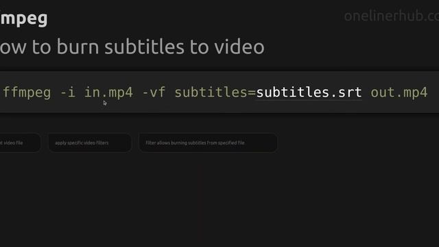How to burn subtitles to video #ffmpeg смотреть онлайн