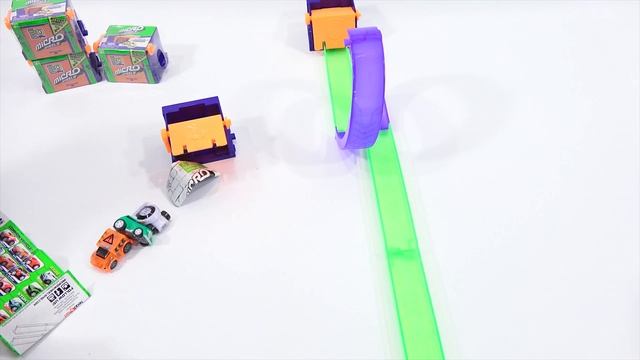 Micro Wheels Mini Motorized Pull Back Car Track Set смотреть онлайн