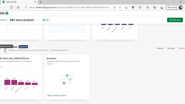 Multiclass Machine Learning Analysis using Qlik AutoML on BBC News Dataset смотреть онлайн