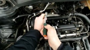 KIA RIO X-LINE замена свечей ЗАЖИГАНИЯ.KIA RIO 4. Hyundai SOLARIS.