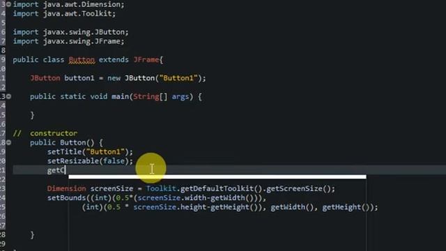 SWING: JAVA TUTORIAL - 4 - JBUTTON. смотреть онлайн