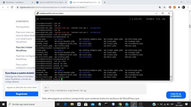 Instalación de Wordpress en Linux Centos 7 смотреть онлайн