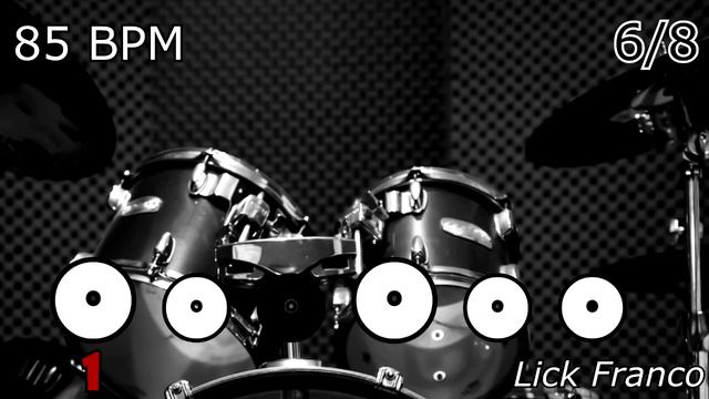 6/8 | Drum loop Metronome 85 BPM Slow Rock смотреть онлайн