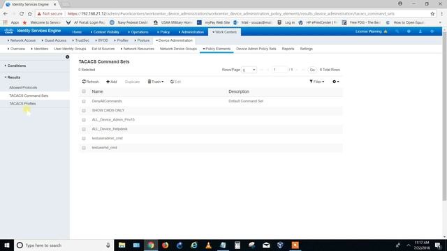 ISE Device Admin User Commands смотреть онлайн