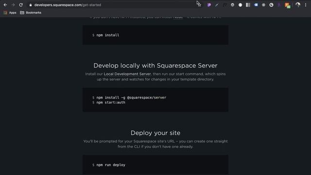 Getting Started with Squarespace Developer Mode Using Git and Local Dev Server смотреть онлайн