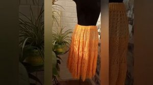 Вязаная юбка крючком "Ананасы". Вязаная летняя юбка. Crochet skirt.Knitted skirt. Summer skirt.