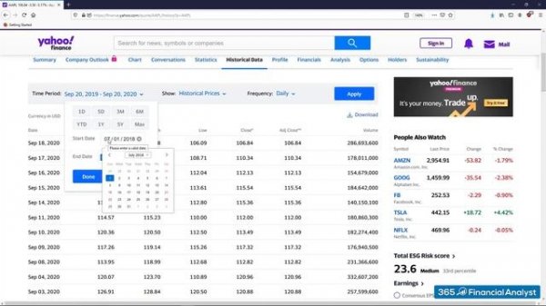 How to Download Historical Stock Prices from Yahoo Finance
