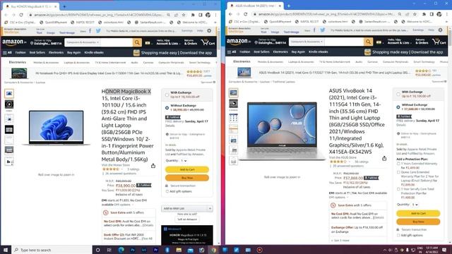 Honor MagicBook X15 VS Assus ViviBook 14(2021) | Full Details and Unboxing | Youtubewalabhai смотреть онлайн