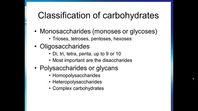 Классификация углеводов смотреть онлайн