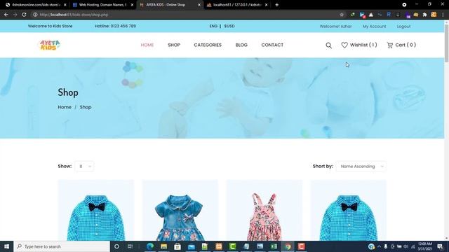 Ecommerce website frontend demo | eCommerce website development in PHP MySQL Tutorial in Hindi Urdu смотреть онлайн