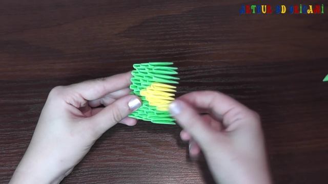 How to make a paper flag of Brazil (Brazilian flag). 3D origami Tutorial смотреть онлайн