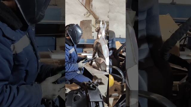 Сварка аргоном нержавейки или металлическая собака-доберман смотреть онлайн