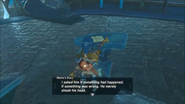 "All Mipha's Secret Dialogue, Mipha's Diary" Champion Mipha's Song BREATH OF THE WILD BOTW смотреть онлайн