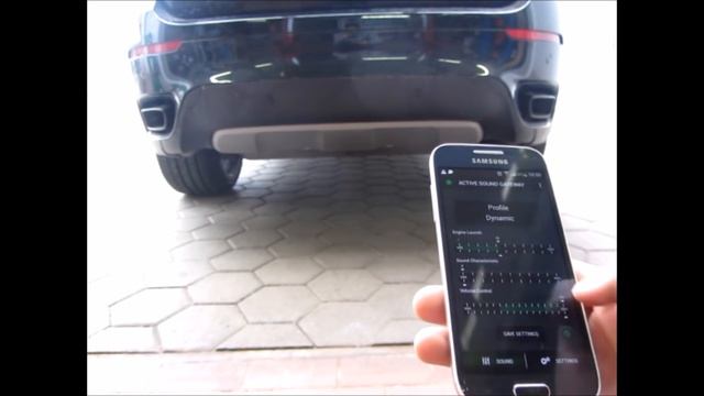 Активный звук выхлопной системы дизельного BMW E71 X6 M50D от WINDE.RU