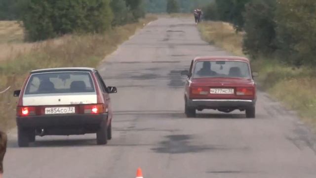 Заезд ВАЗ 2107 vs ВАЗ 2109 смотреть онлайн