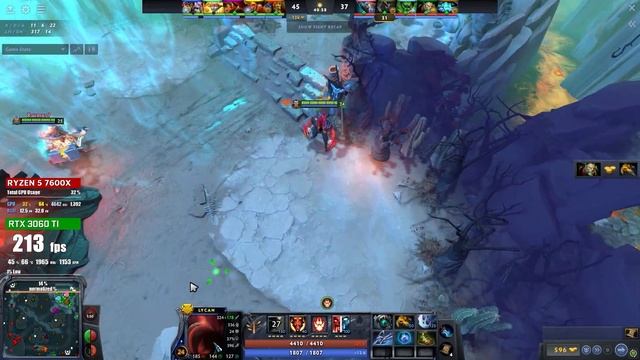 Dota 2 : RTX 3060 Ti & Ryzen 5 7600X | Ultra graphics 1080p смотреть онлайн
